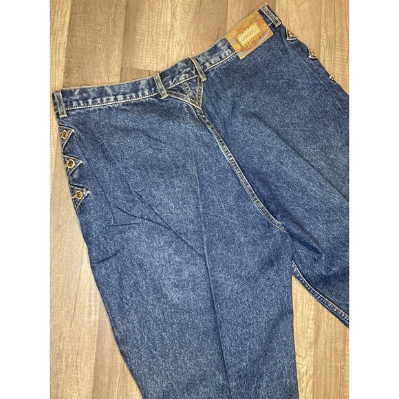 Vintage Lawman Women's Jeans 38x34 Western Rodeo Bareback Relaxed Fit 23/24 - Picture 1 of 12